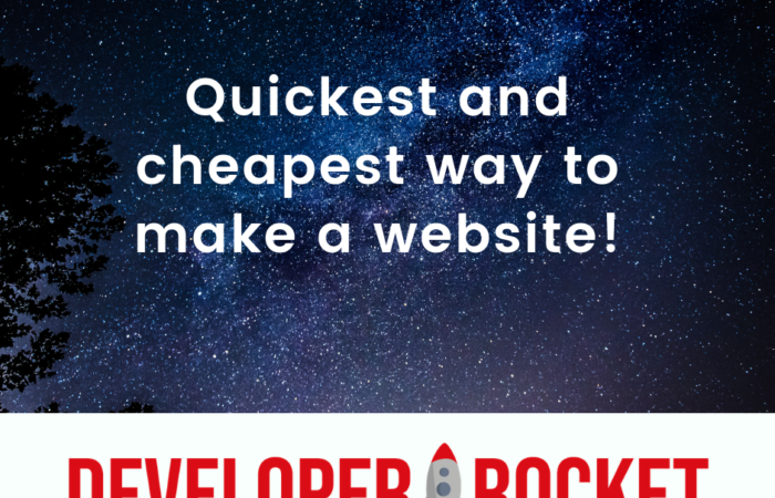 what is the cheapest and quickest way to make a website?