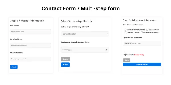 contact form 7 multi-step form