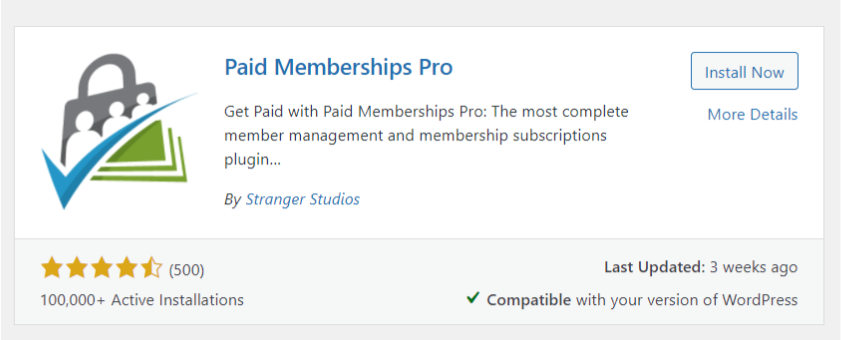 paid membership pro membership website 