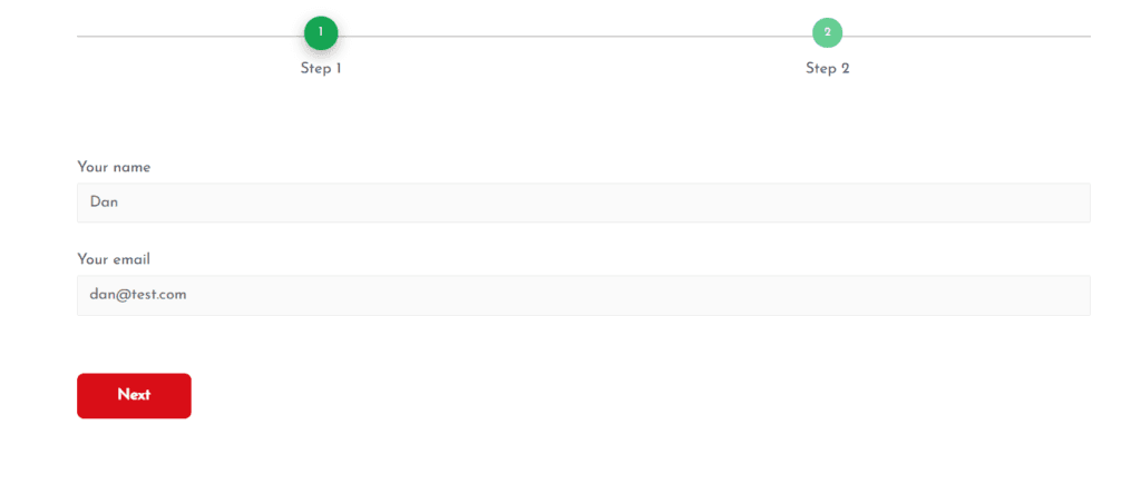 multi step form contact form 7