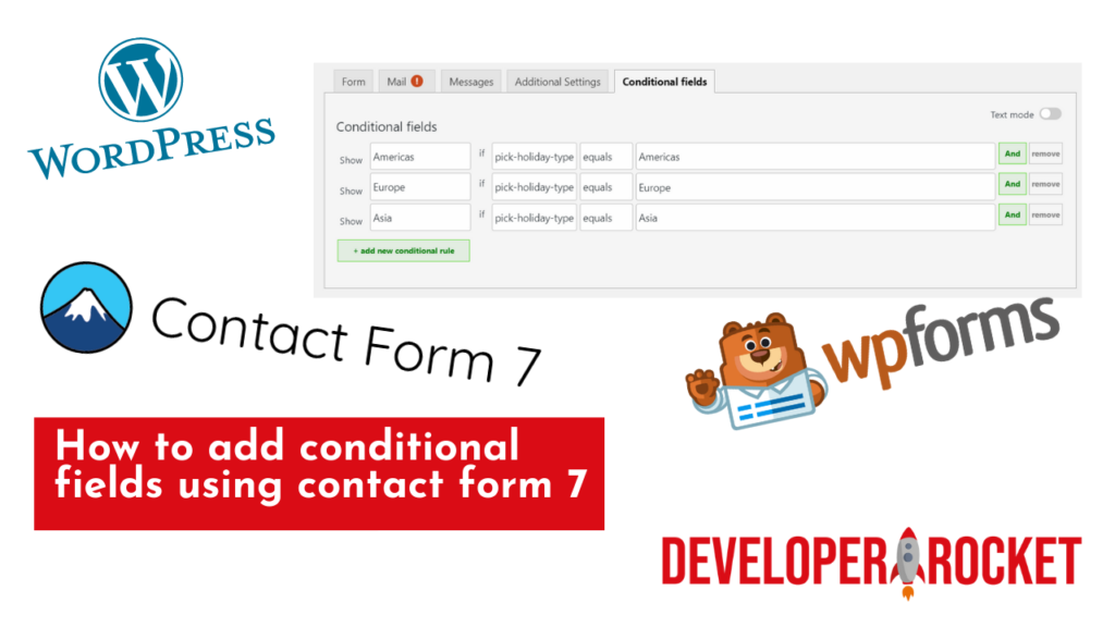 conditional fields contact form 7