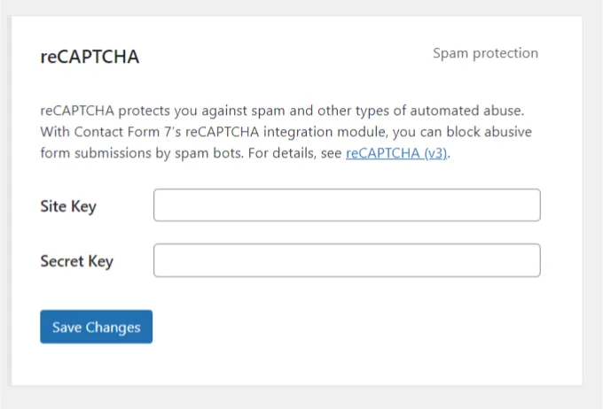 contact form 7 recaptcha
