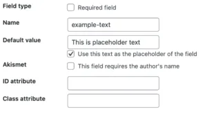 how to add placeholder text on contact form 7