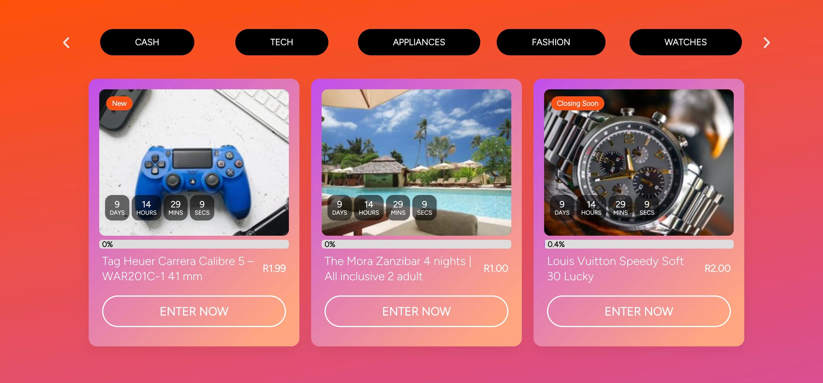 competition website build