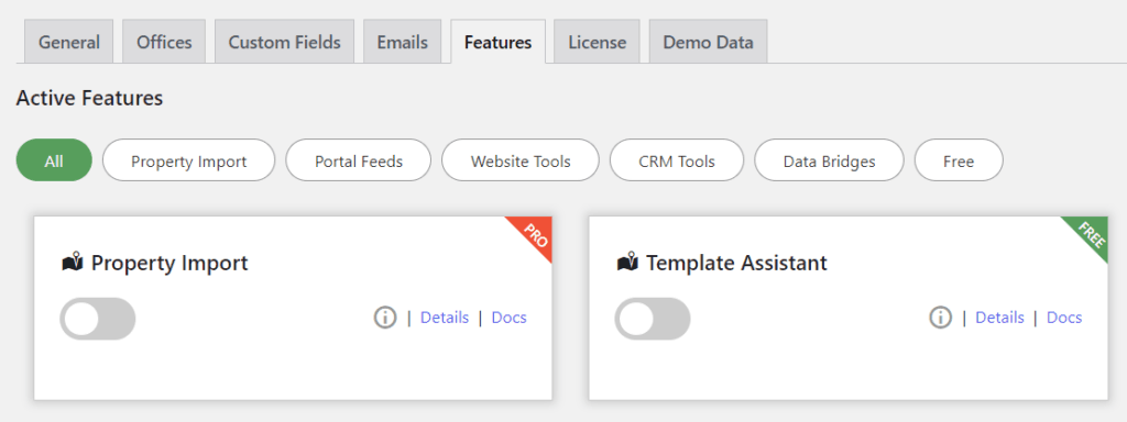 how to enable the property import featuree in property hive