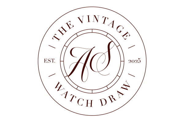 the vintage watch draw logo