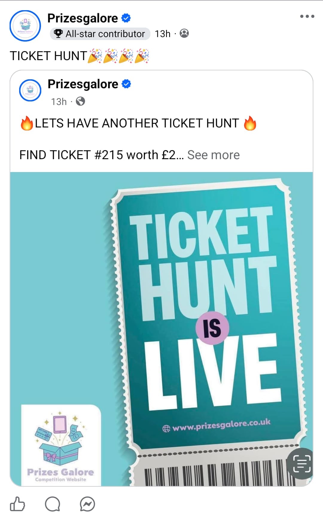 prizes galore competition site