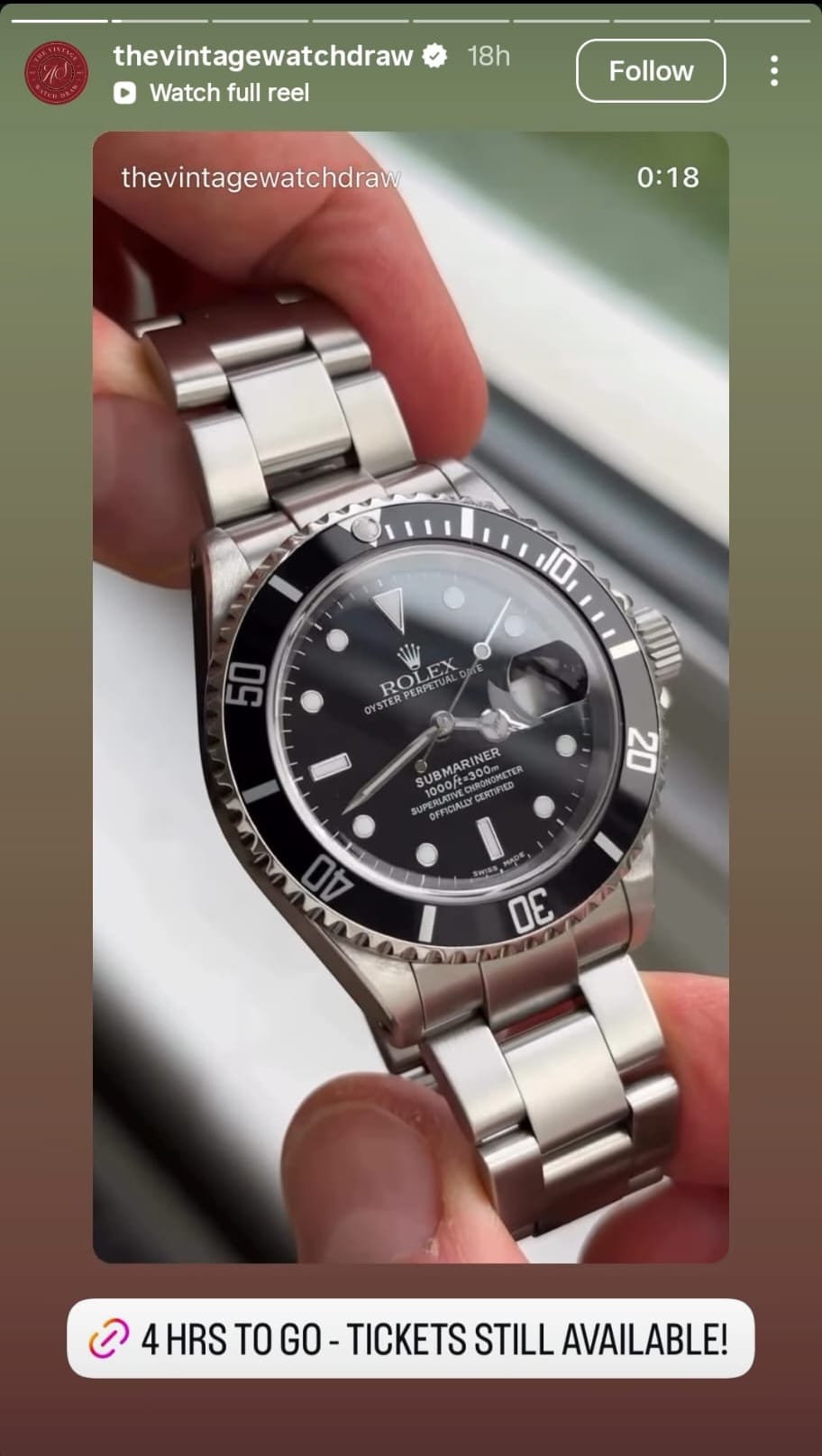 vintage watch draw instagram