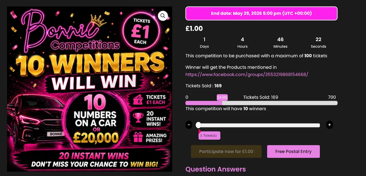 competition website example