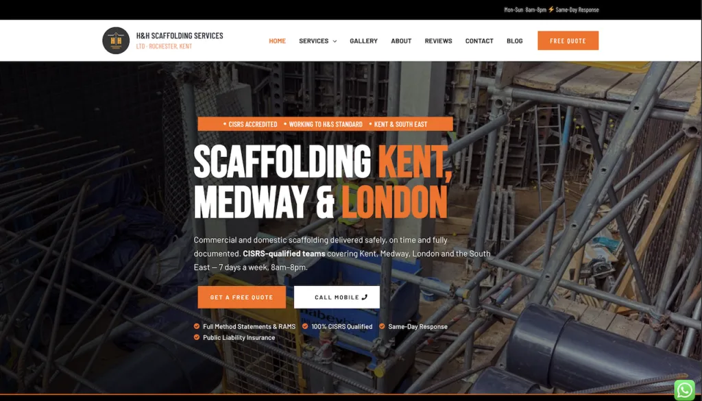 H&H SCAFFOLDING SERVICES
