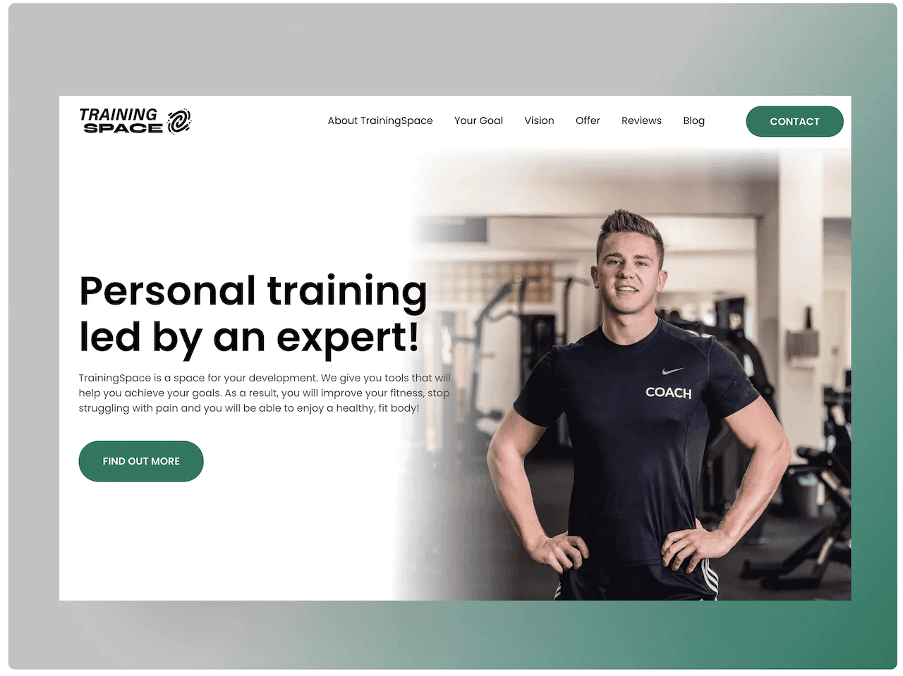 personal trainer website