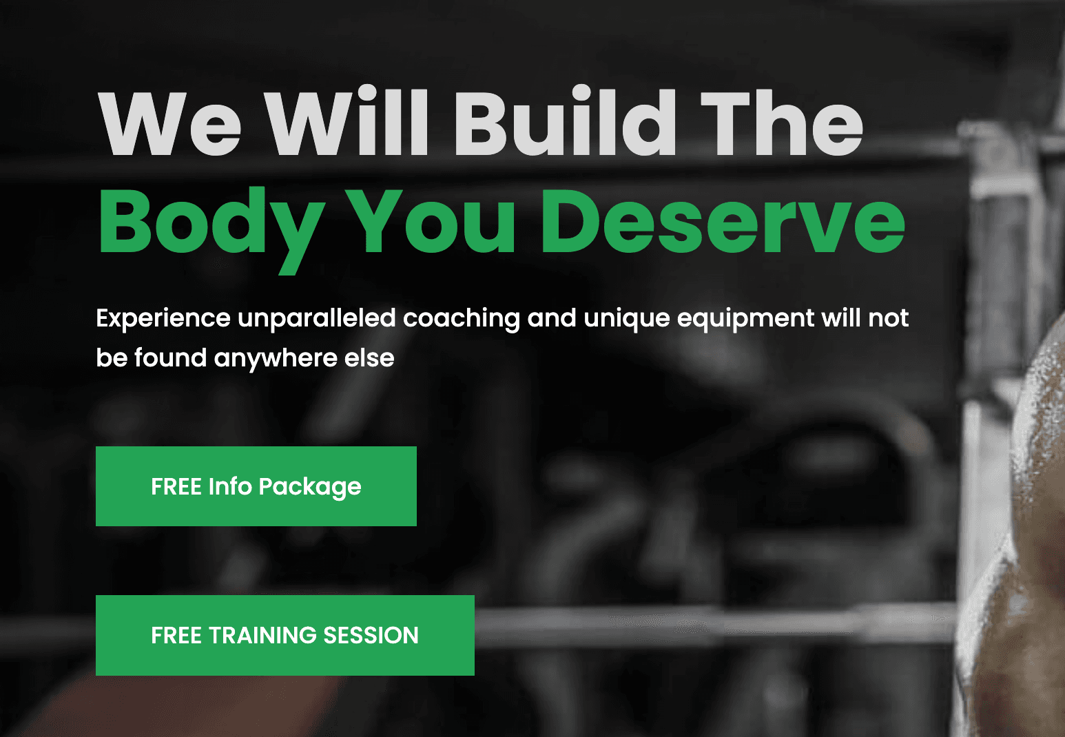 call to action personal trainer