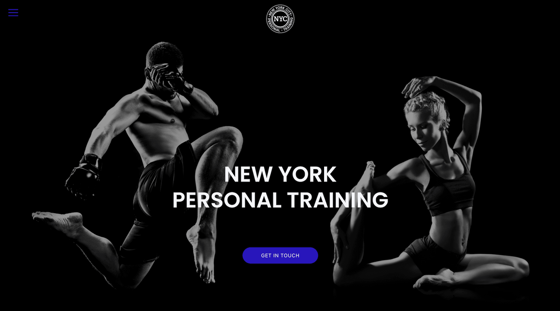 personal trainer website example
