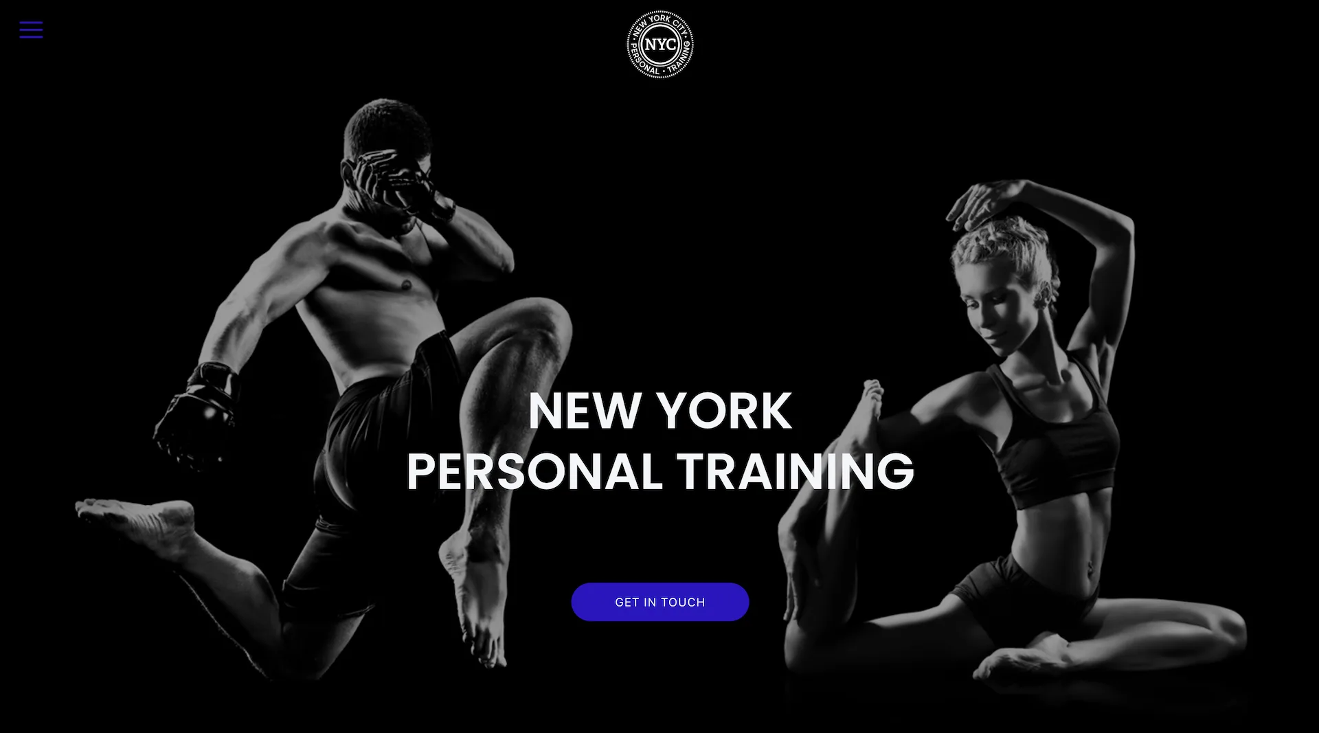 personal trainer website example